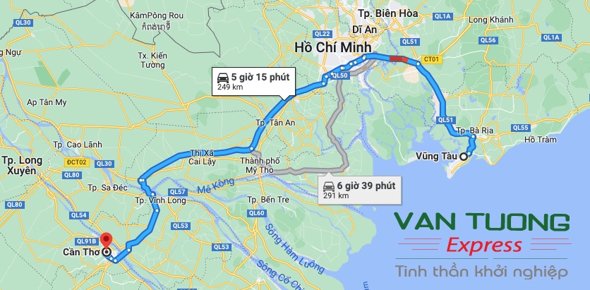 Vận chuyển hàng hoá Vũng Tàu đi Cần Thơ