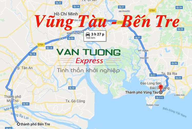 Vận chuyển hàng hoá Vũng Tàu di Bến Tre